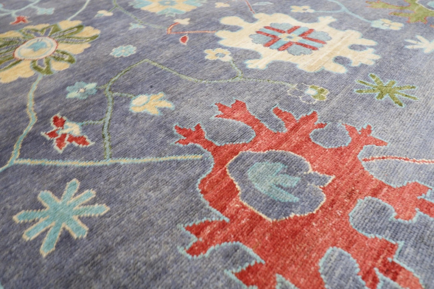 305 x 424 cm | Oushak Afghan Hand Knotted Carpet