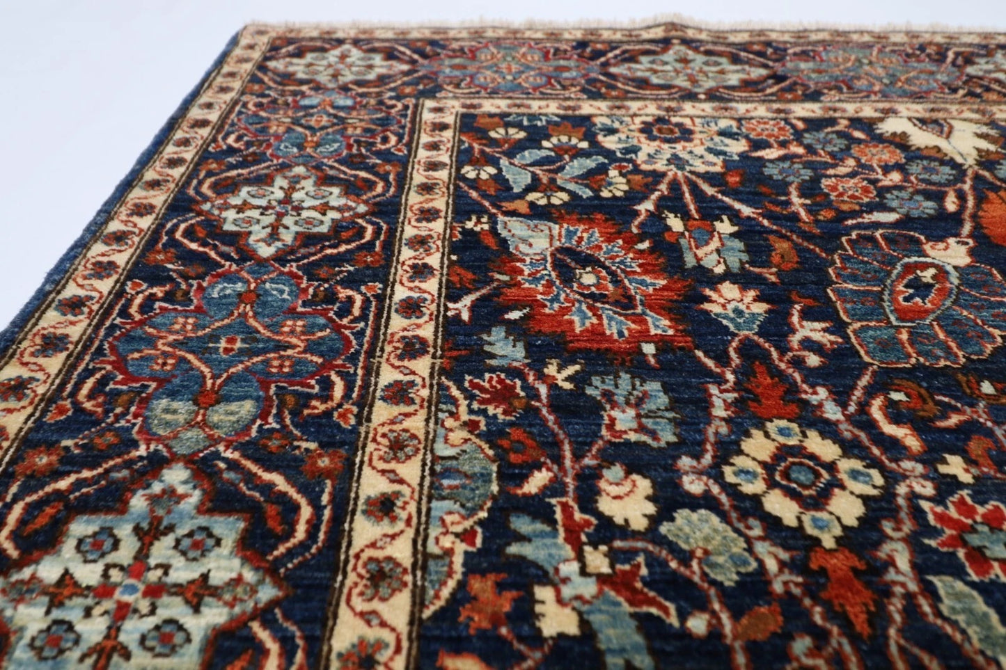 125 x 174 cm | Aryana Afghan Tribal Hand Knotted Veg Dye Wool carpet