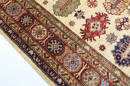 185 x 286 cm | Kazak Afghan Tribal Hand Knotted Carpet