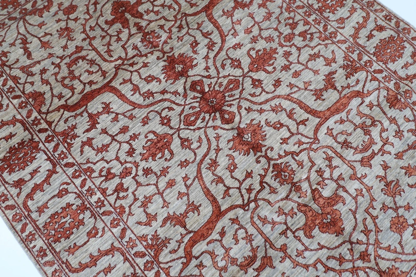174 x 240 cm | Bidjar Afghan Tribal Hand Knotted Veg Dye Wool Carpet