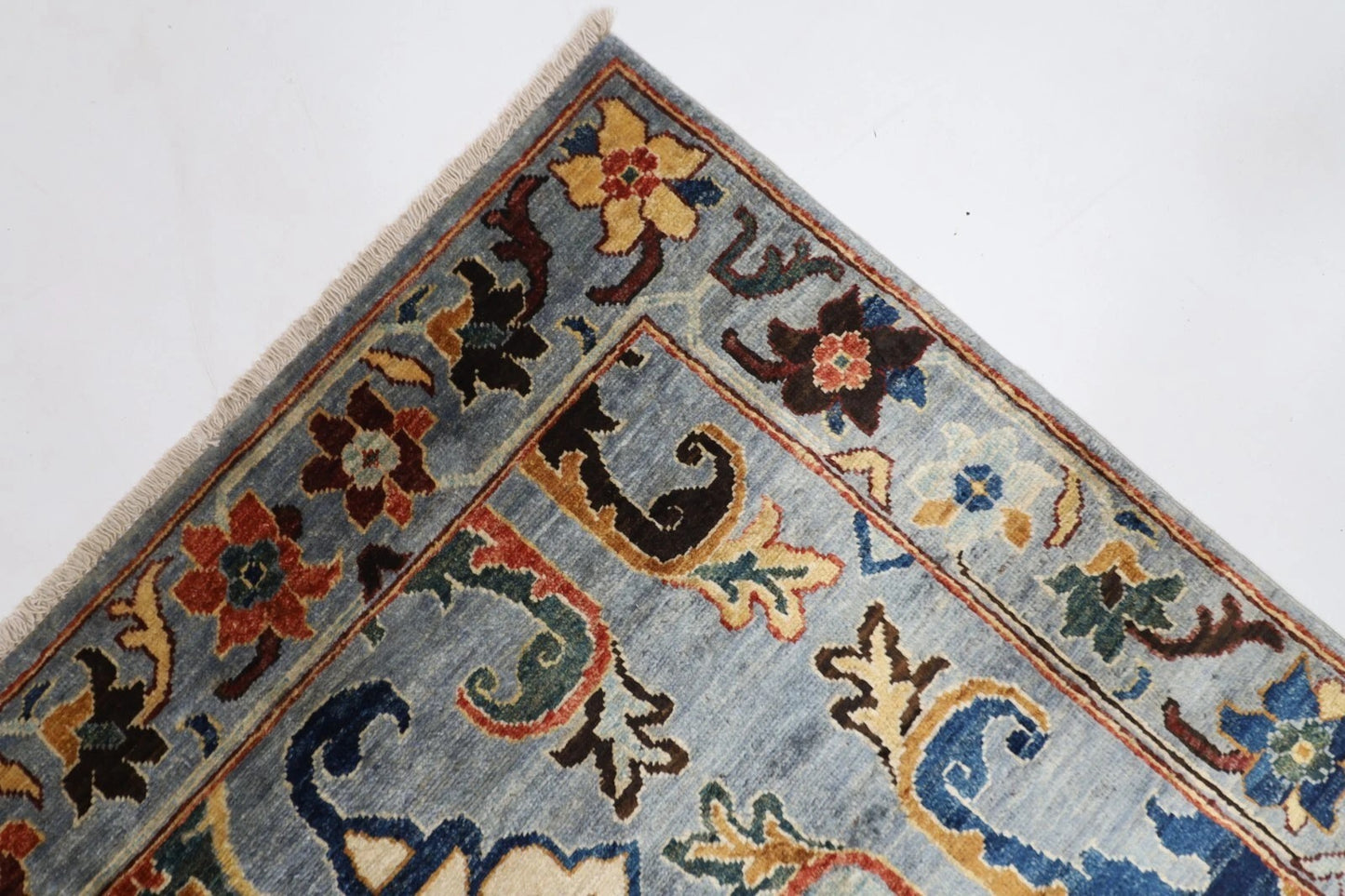 184 x 273 cm | Bidjar Gray Afghan Tribal Hand Knotted Veg Dye Wool carpet