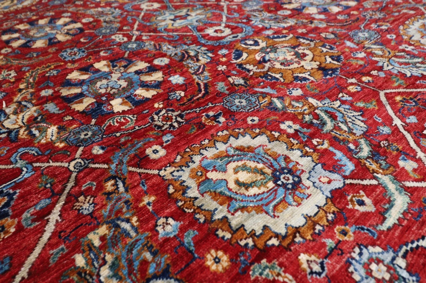 271 x 363 cm | Aryana Afghan Tribal Hand Knotted Carpet