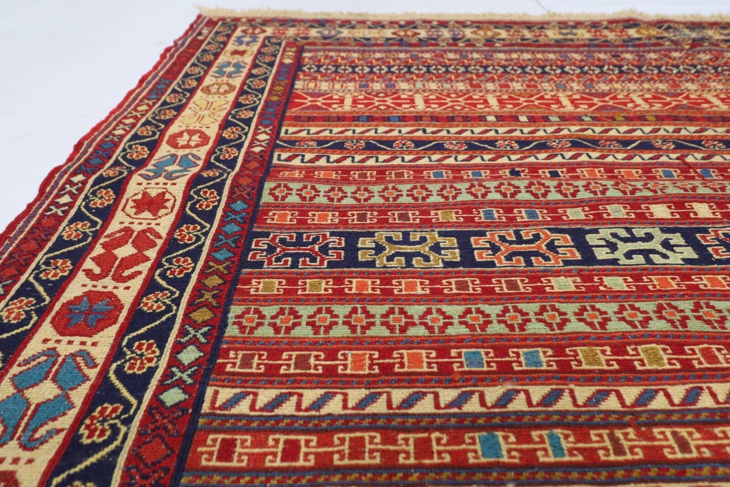 192 x 298 cm | Flat Weaved Kilim Tribal Hand Knotted Carpet