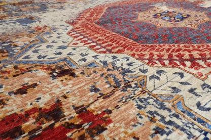 271 x 362 cm | Abstract Mamluk Afghan Hand Knotted Carpet