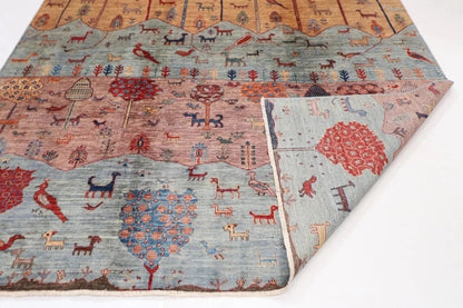 249 x 300 cm | Landscape Afghan Tribal Hand Knotted Carpet