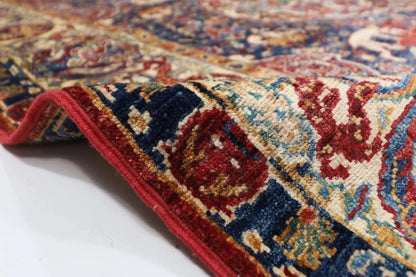 154 x 197 cm | Kerman Afghan Tribal Hand Knotted Veg Dye Wool Carpet
