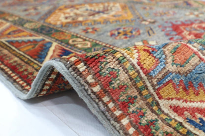 80 x 293 cm | Kazak Afghan Tribal Hand Knotted Wool Runner