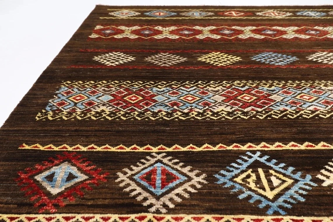 242 x 290 cm | Gabbeh Afghan Tribal Hand Knotted Carpet