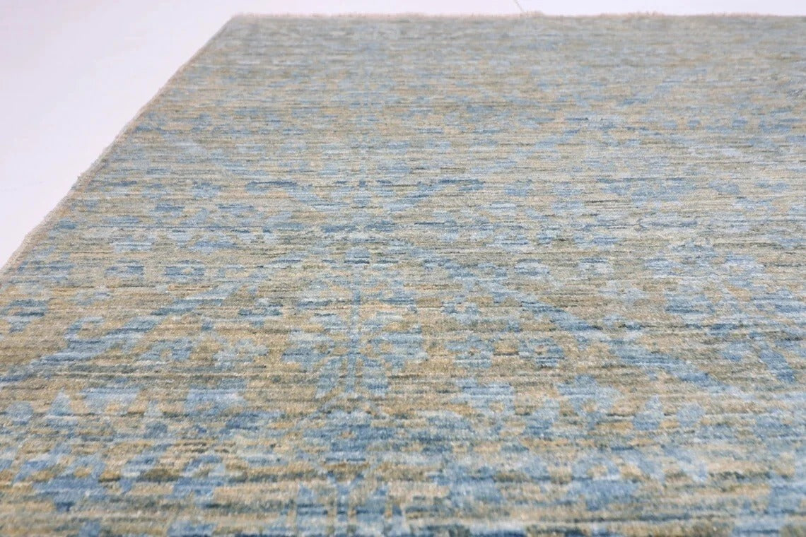 190 x 271 cm | Gabbeh Blue Afghan Tribal Hand Knotted Veg Dye Wool Carpet
