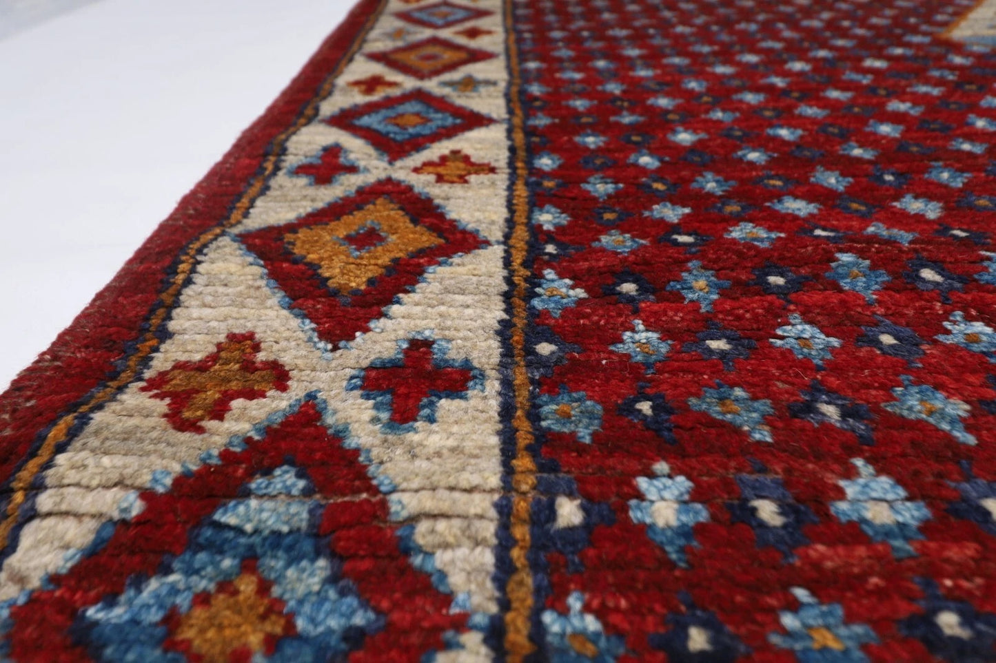 167 x 238 cm | Oushak Afghan Tribal Hand Knotted Veg Dye Wool Carpet