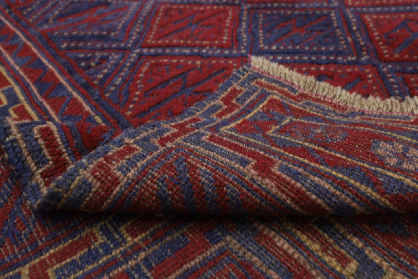 149 x 190 cm | Accent Afghan Tribal Hand Knotted Veg Dye Wool Carpet