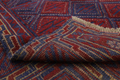 149 x 190 cm | Accent Afghan Tribal Hand Knotted Veg Dye Wool Carpet