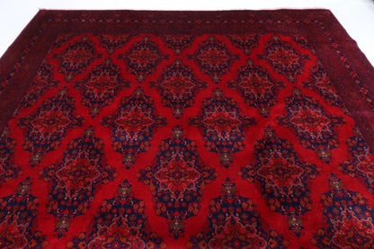 295 x 377 cm | Fine Belgic Afghan Tribal Hand Knotted Carpet