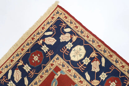 172 x 230 cm | Flat Weaved Afghan Tribal Hand Knotted Veg Dye Wool Carpet