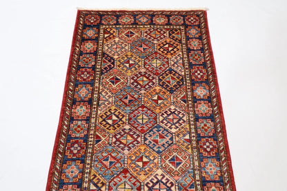 80 x 268 cm | Shawl Afghan Tribal Hand Knotted Wool Runner