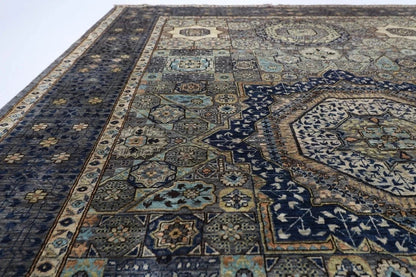 183 x 269 cm |  High Quality Mamluk Gray Afghan Tribal Hand Knotted Veg Dye Wool carpet