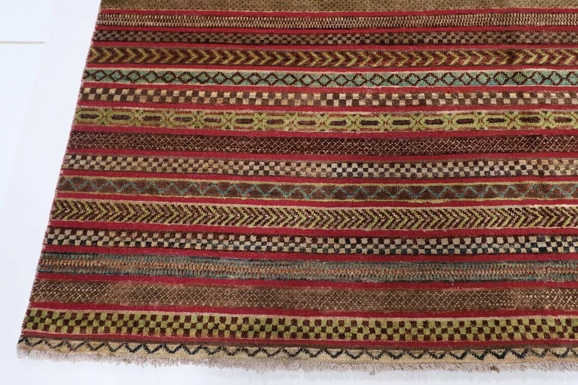 198 x 295 cm | Gabbeh Afghan Tribal Hand Knotted Carpet