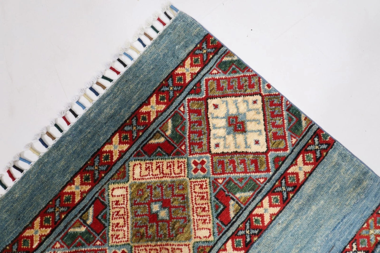 170 x 250 cm | Khorjun Afghan Tribal Hand Knotted Veg Dye Wool Carpet