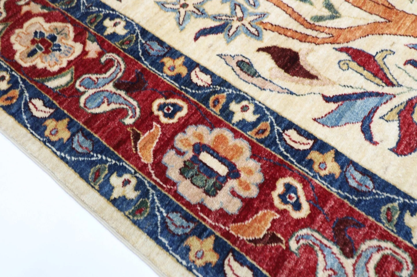 195 x 295 cm | Animal Paradise Afghan Tribal Hand Knotted Carpet