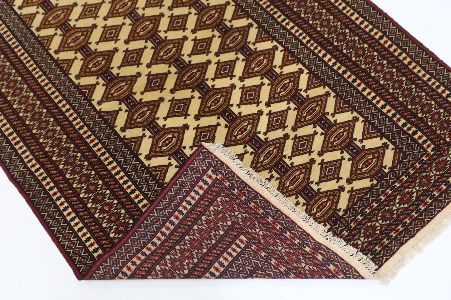 126 x 178 cm | Afghan Tribal Hand Knotted Veg Dye Wool carpet