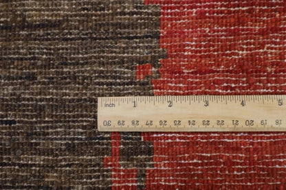 253 x 352 cm | Abstract Afghan Hand Knotted Carpet