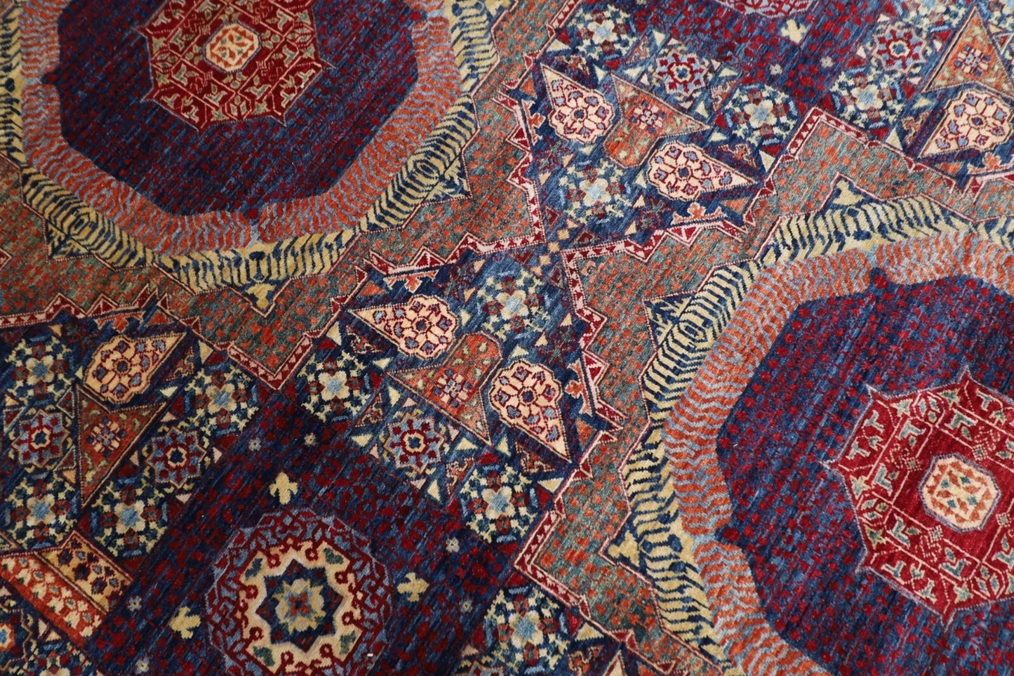 308 x 451 cm | Mamluk Afghan Tribal Hand Knotted Carpet