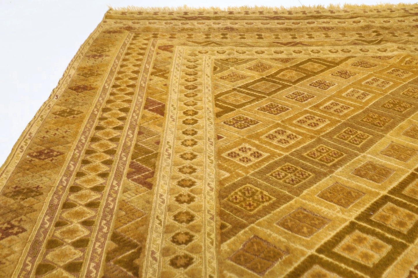 202 x 278 cm | Flat Weaved Carpet Kilim Afghan Tribal Hand Knotted Carpet
