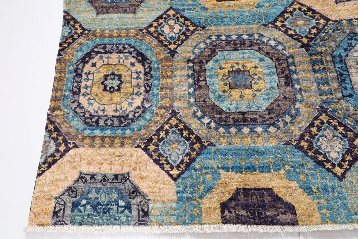 195 x 310 cm | Mamluk Afghan Tribal Hand Knotted Carpet