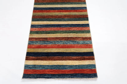 83 x 290 cm | Gabbeh Afghan Tribal Hand Knotted Wool Runner