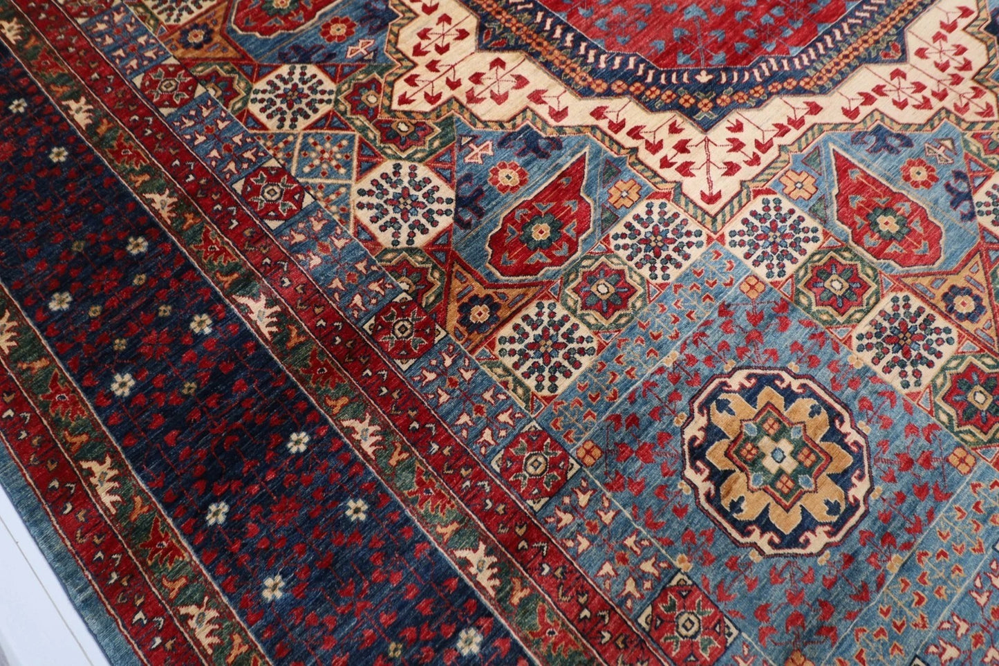 374 x 543 cm | Mamluk Afghan Tribal Hand Knotted Carpet