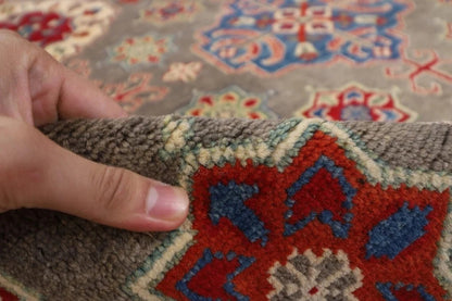 400 x 570 cm | Gray Tribal Large Size Area Rug Hand Knotted Carpet Living Room Rug