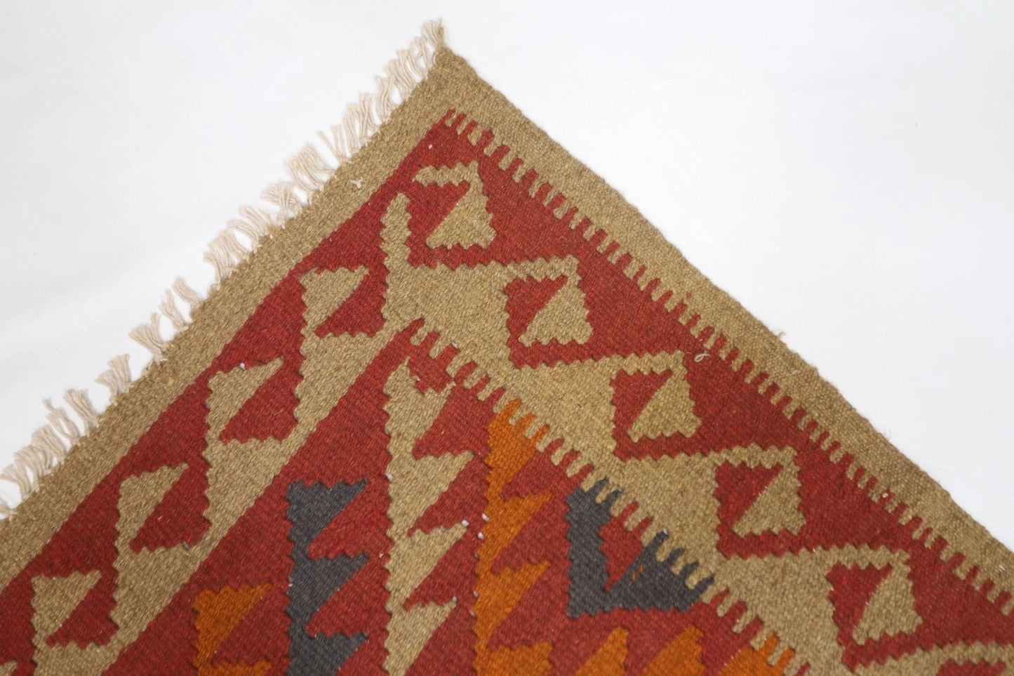 144 x 244 cm | Flat Weave Afghan Tribal Hand Knotted Veg Dye Wool Carpet