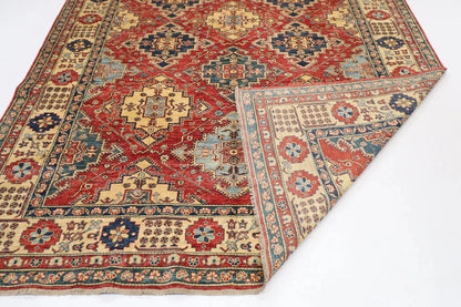 231 x 336 cm | Kazak Afghan Tribal Hand Knotted Carpet