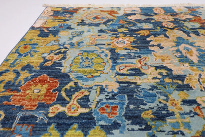 148 x 196 cm | Abstract Afghan Tribal Hand Knotted Veg Dye Wool Carpet