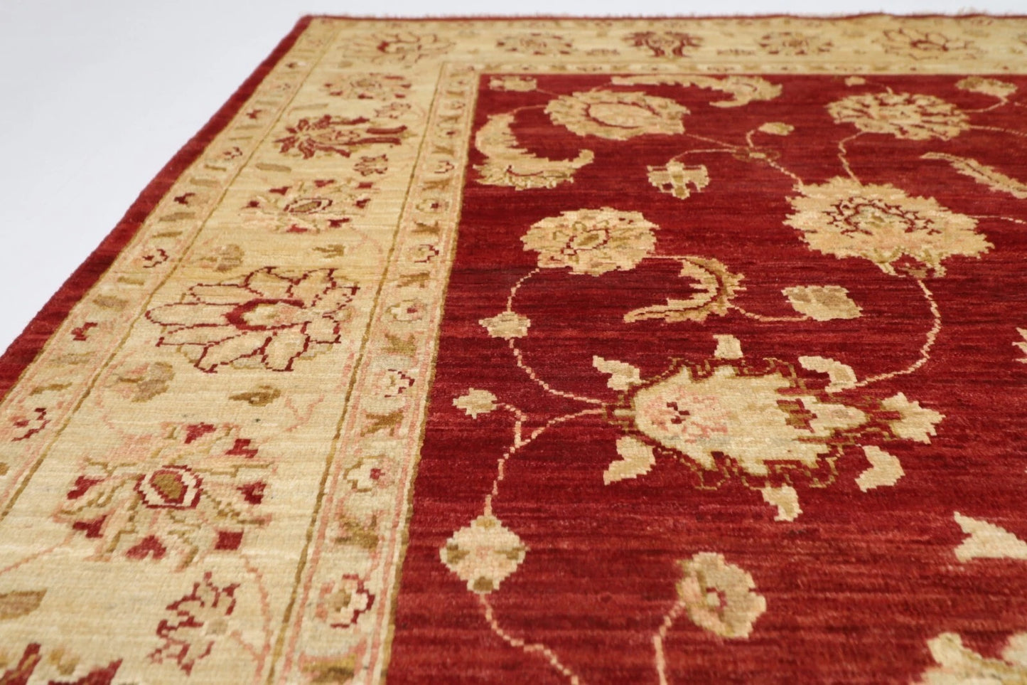 177 x 223 cm | Chobi Afghan Tribal Hand Knotted Veg Dye Wool Carpet