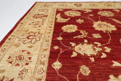 177 x 223 cm | Chobi Afghan Tribal Hand Knotted Veg Dye Wool Carpet