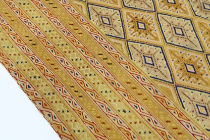 152 x 195 cm | Accent Afghan Tribal Hand Knotted Veg Dye Wool Carpet