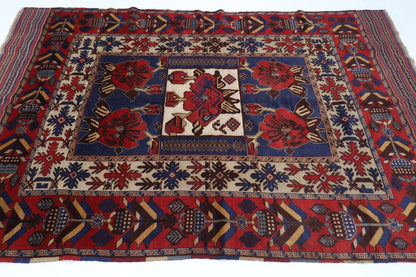 174 x 278 cm | Barjesta Flat Weaved Afghan Tribal Hand Knotted Wool Carpet kilim
