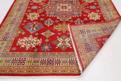 245 x 304 cm | Kazak Yakkish Afghan Tribal Hand Knotted Carpet