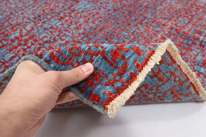 160 x 202 cm | Mamluk Afghan Tribal Hand Knotted Veg Dye Wool Carpet