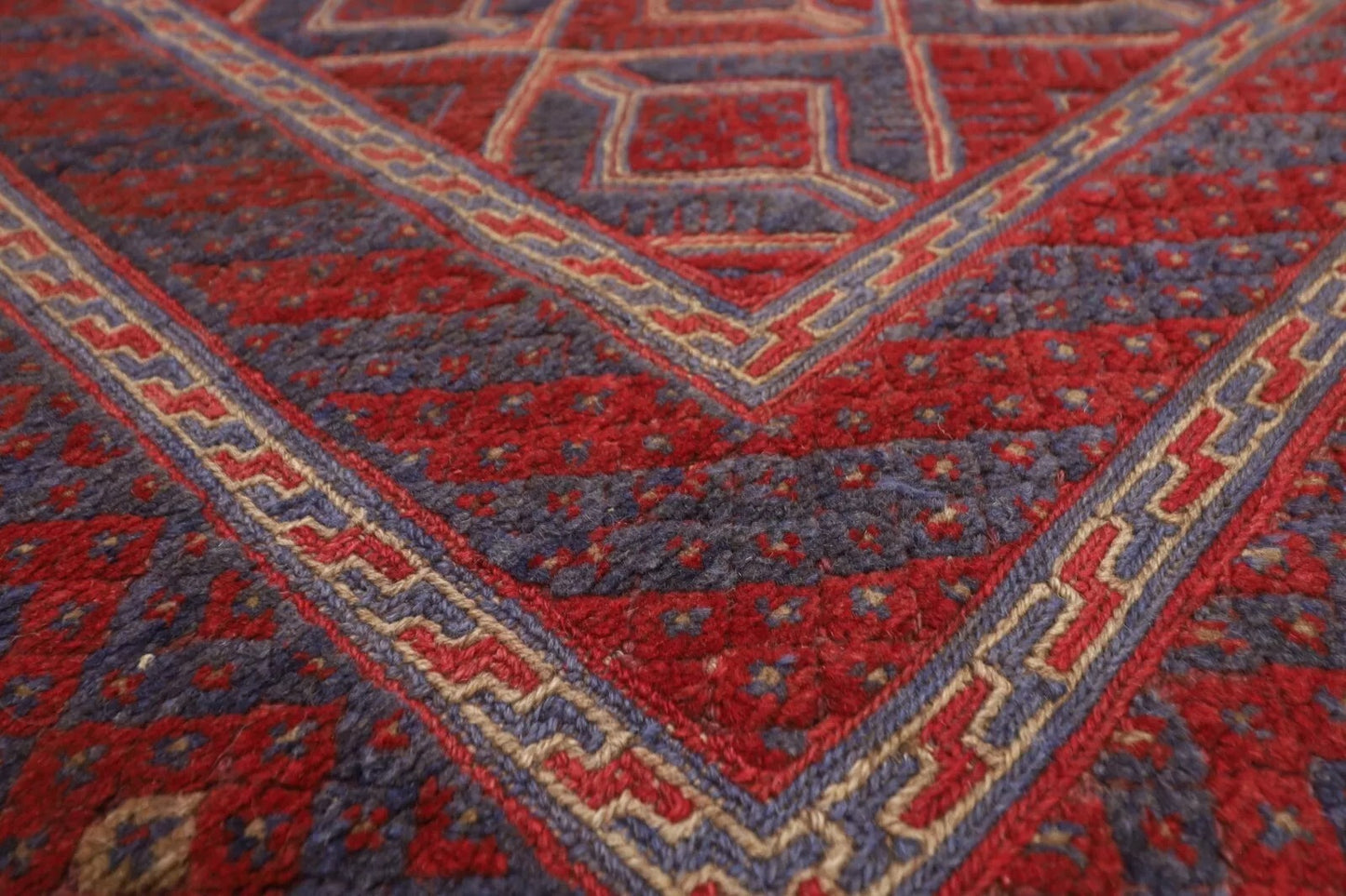 155 x 171 cm | Accent Afghan Tribal Hand Knotted Veg Dye Wool Carpet