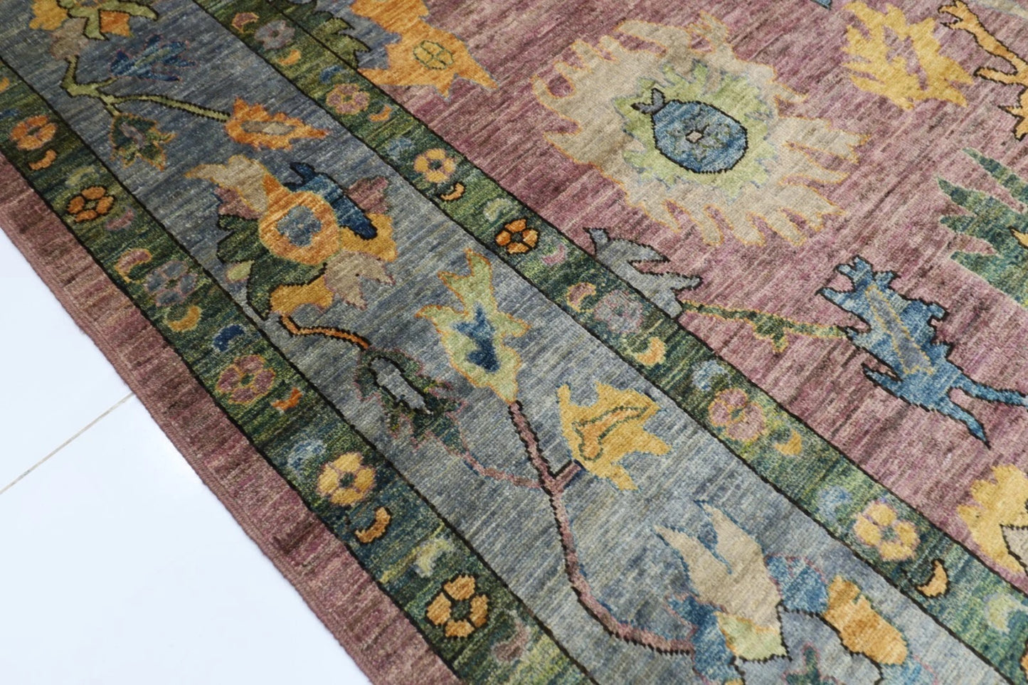 253 x 303 cm | Oushak Afghan Tribal Hand Knotted Carpet