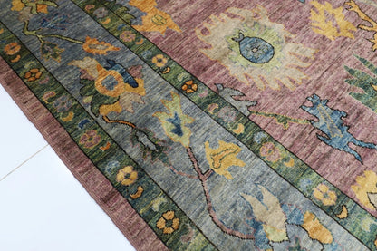 253 x 303 cm | Oushak Afghan Tribal Hand Knotted Carpet