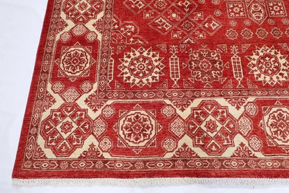 272 x 370 cm | Heriz Afghan Tribal Hand Knotted Carpet