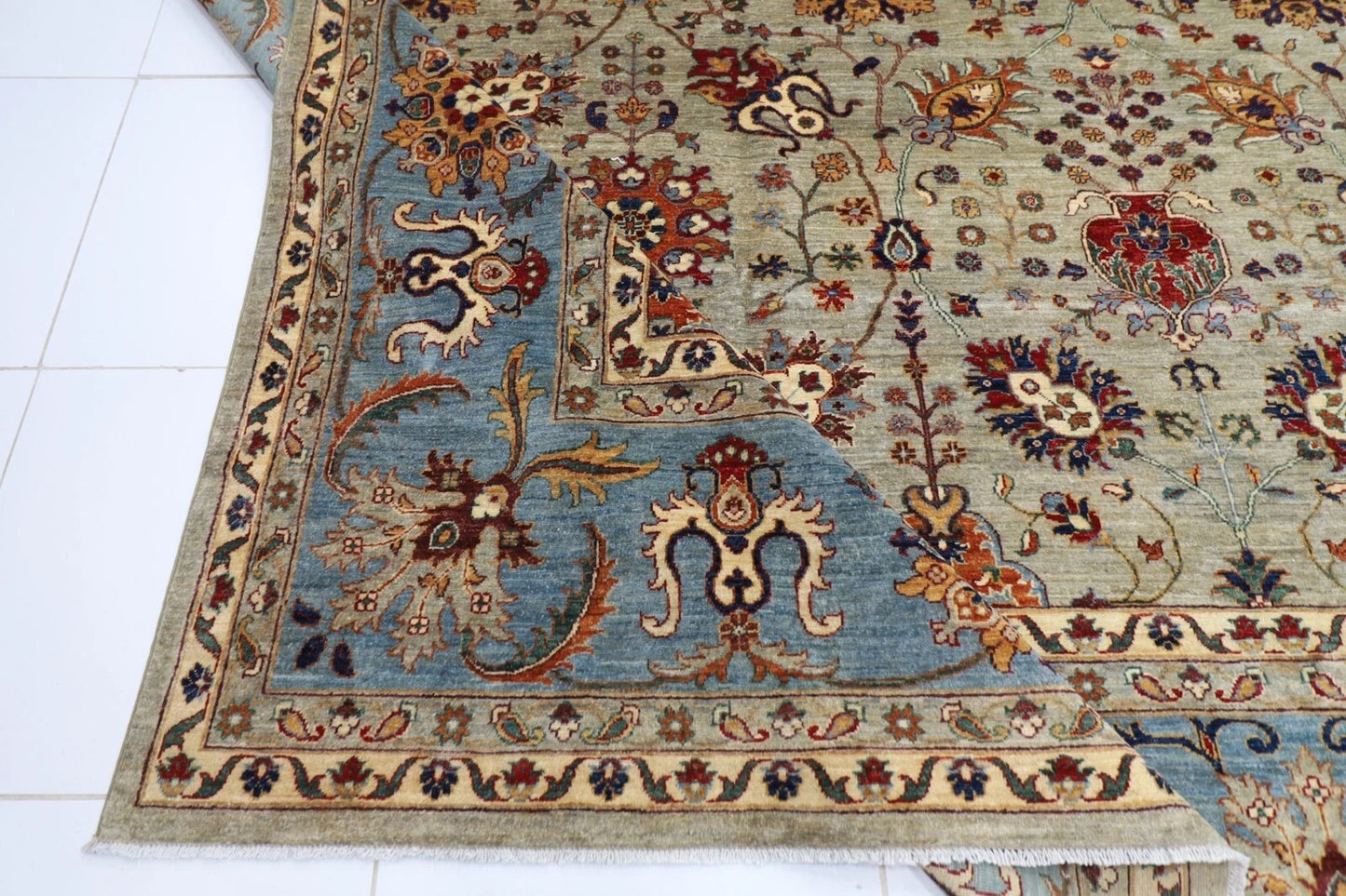 393 x 584 cm | Aryana Afghan Tribal Hand Knotted Carpet