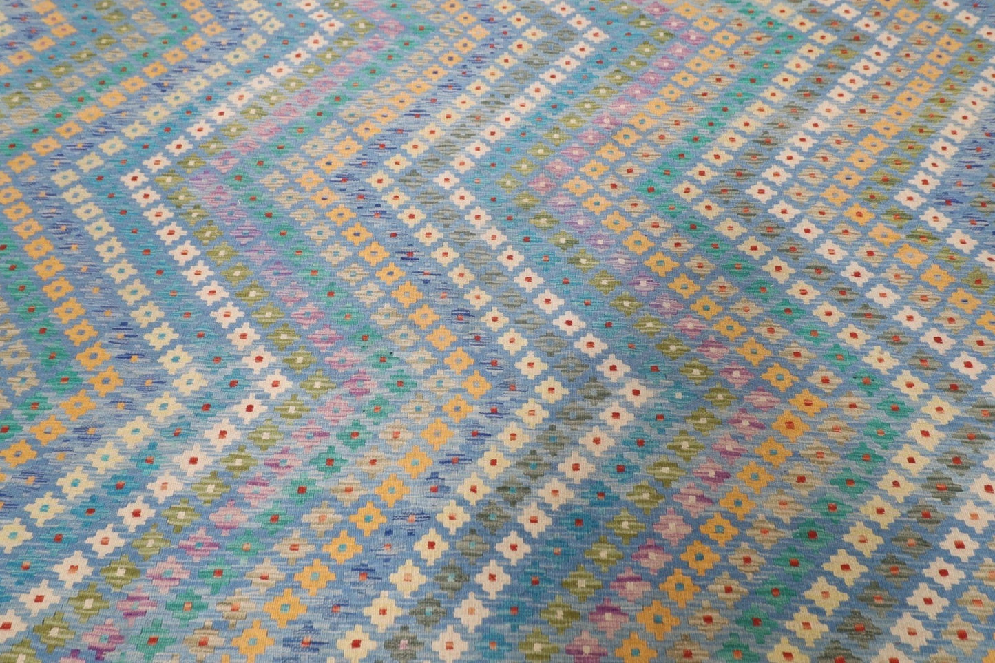 318 x 416 cm | Flat Weaved Afghan Tribal Hand Knotted Kilim