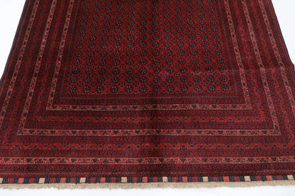194 x 298 cm | Bokhara Afghan Tribal Hand Knotted Carpet