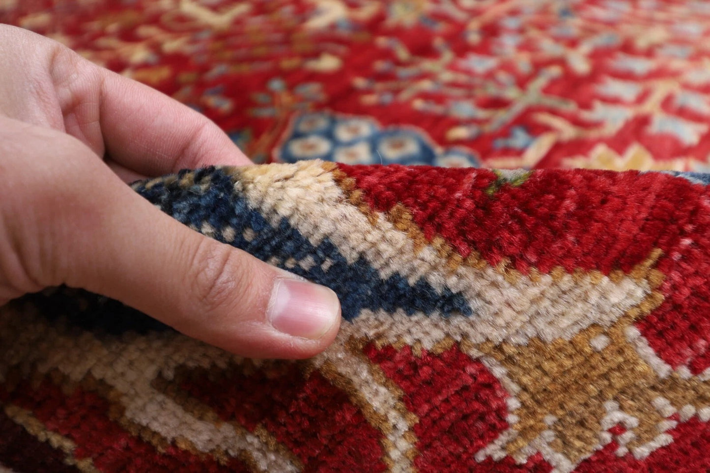 248 x 308 cm | Birds Afghan Tribal Hand Knotted Carpet