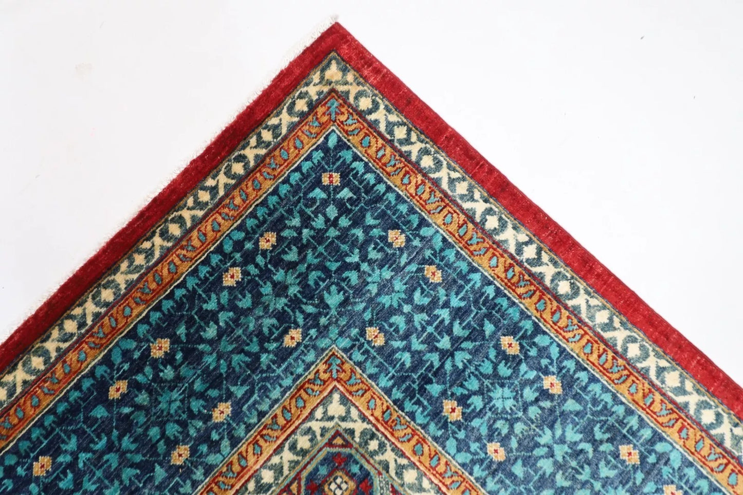 249 x 294 cm | Mamluk Afghan Tribal Hand Knotted Carpet