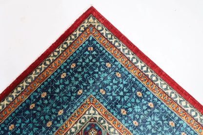 249 x 294 cm | Mamluk Afghan Tribal Hand Knotted Carpet